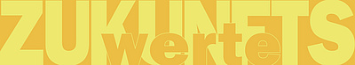 Banner Schrift Zukunftswerte